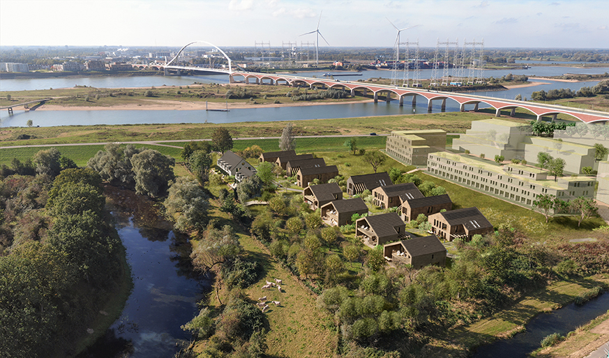 MIX architectuur ontwerpt groene oase tussen oude en nieuwe stad Nijmegen