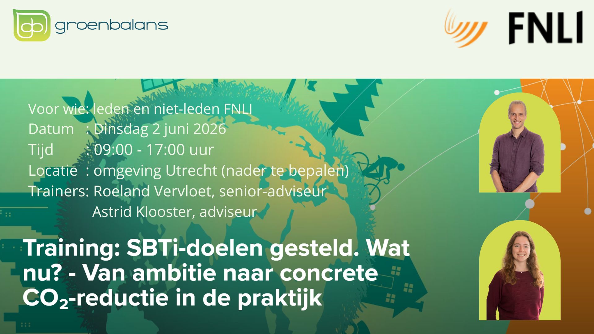 Training: Science-based targets gesteld. Wat nu? Van ambitie naar concrete CO2-reductie in de praktijk