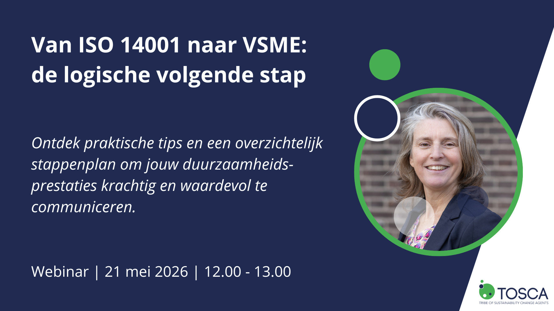 Webinar 'Van ISO 14001 naar VSME: de logische volgende stap'