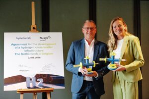 Gasunie en Fluxys ondertekenen overeenkomst voor waterstofstofverbinding tussen Nederland en België