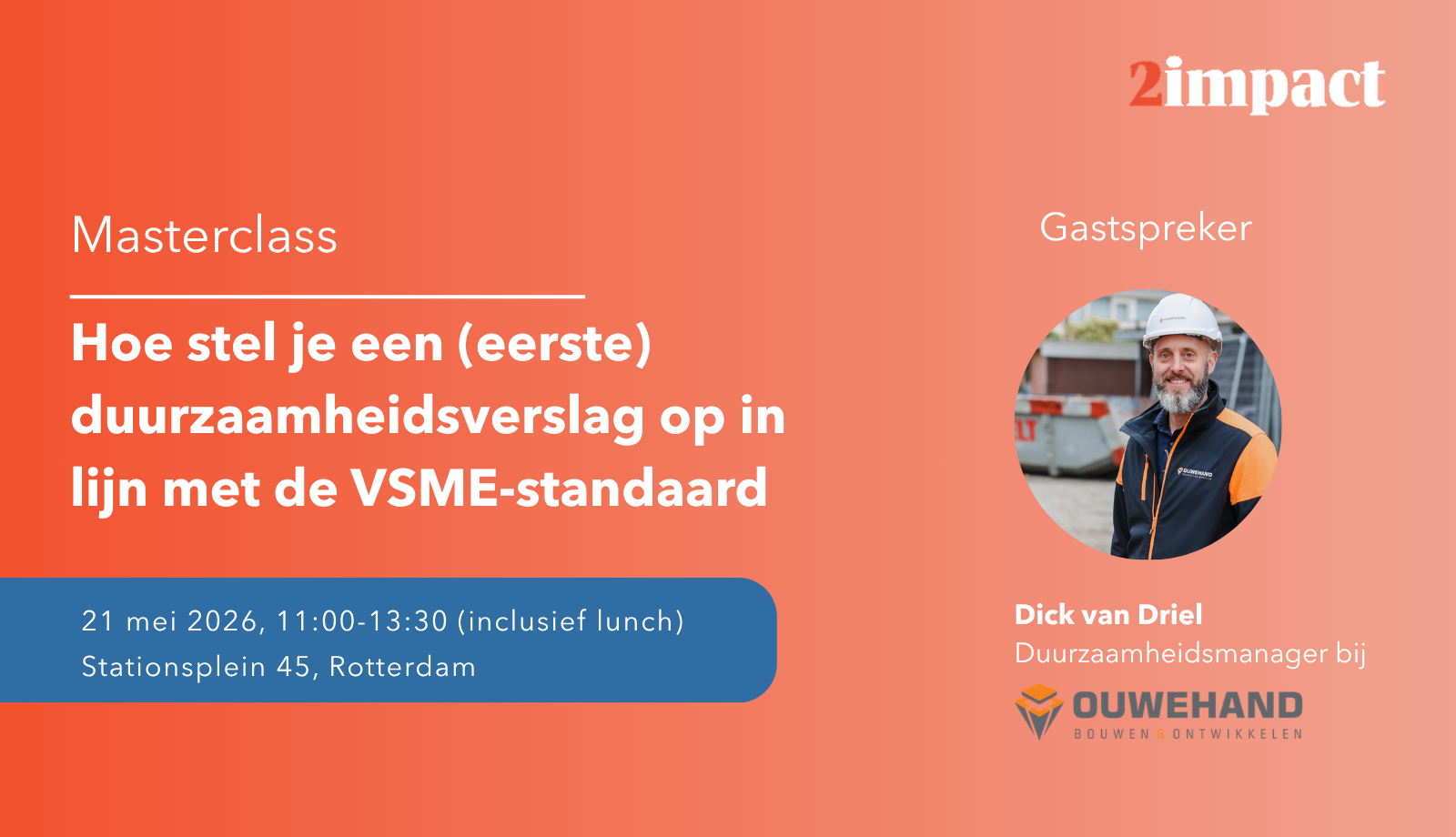 Masterclass: Hoe stel je een (eerste) duurzaamheidsverslag op in lijn met de VSME-standaard
