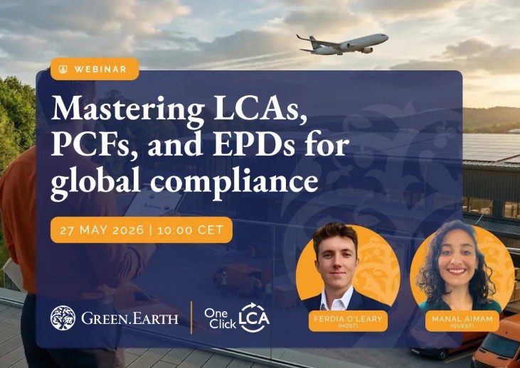 Webinar 'Mastering LCAs, PCFs, and EPDs for global compliance'