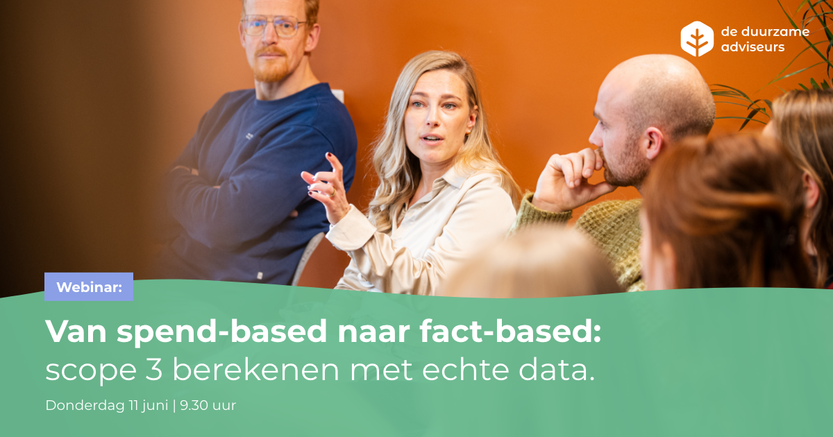 Webinar 'Van spend-based naar fact-based: scope 3 berekenen met echte data'