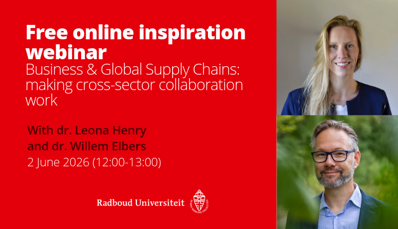 Webinar 'Business & Global Supply Chains: Making Cross-Sector Collaboration Work'