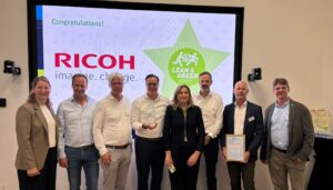 Ricoh Europe ontvangt derde Lean & Green-ster voor duurzame logistiek