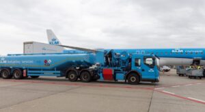 KLM voert passagiersvlucht uit naar Duitsland met een bijmenging van synthetische kerosine
