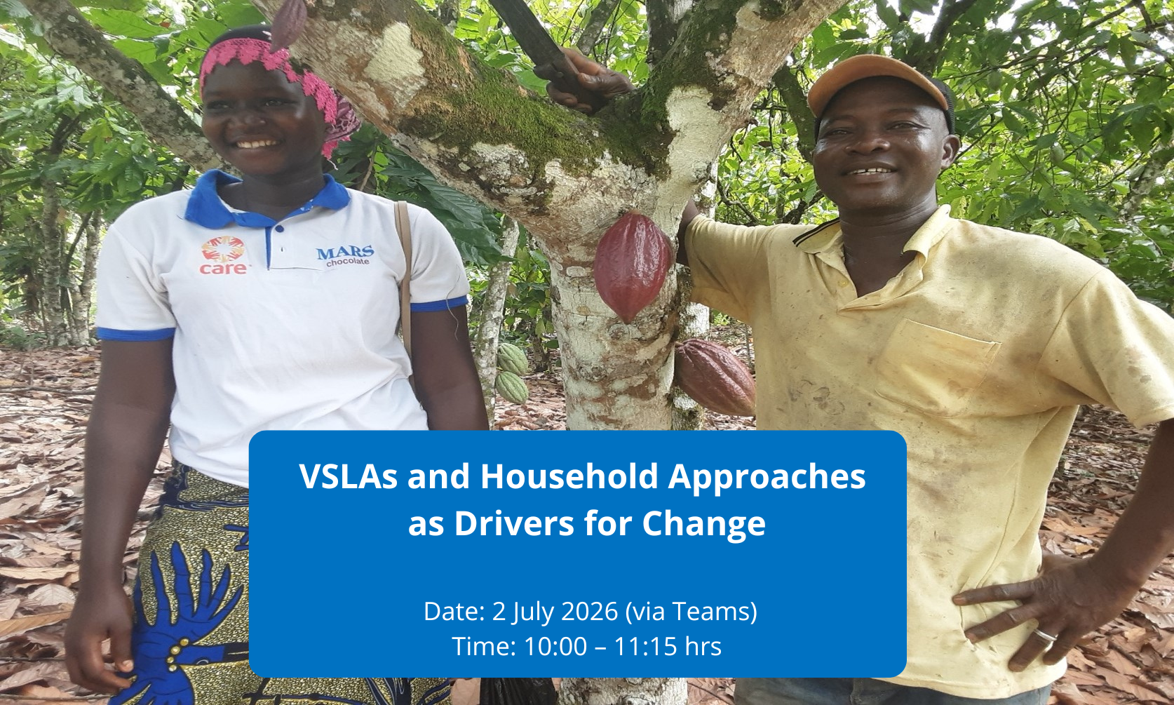 Webinar VSLAs and Household Approaches as Drivers for Change