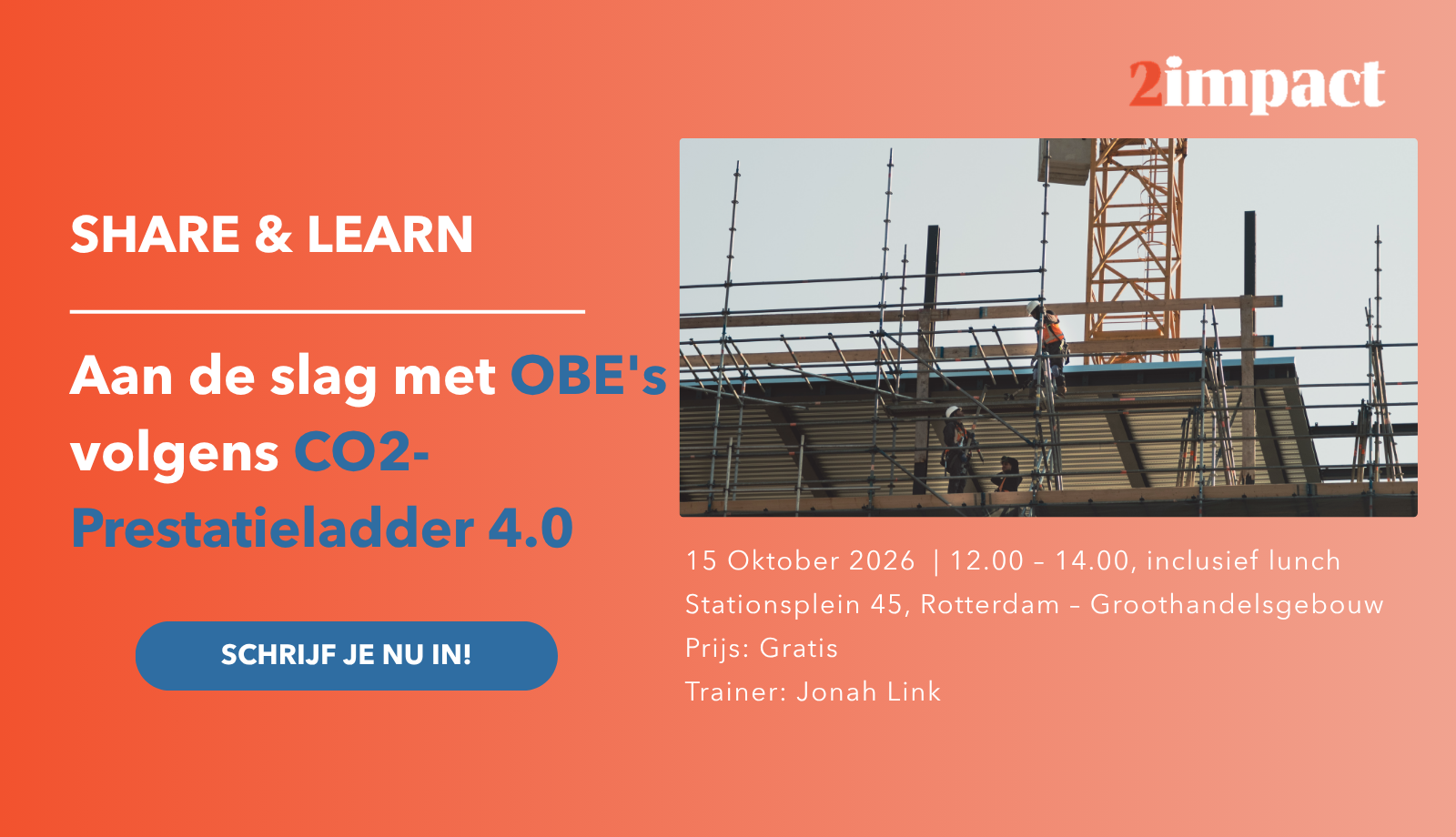 Share & Learn: Aan de slag met OBE’s volgens CO2-Prestatieladder 4.0