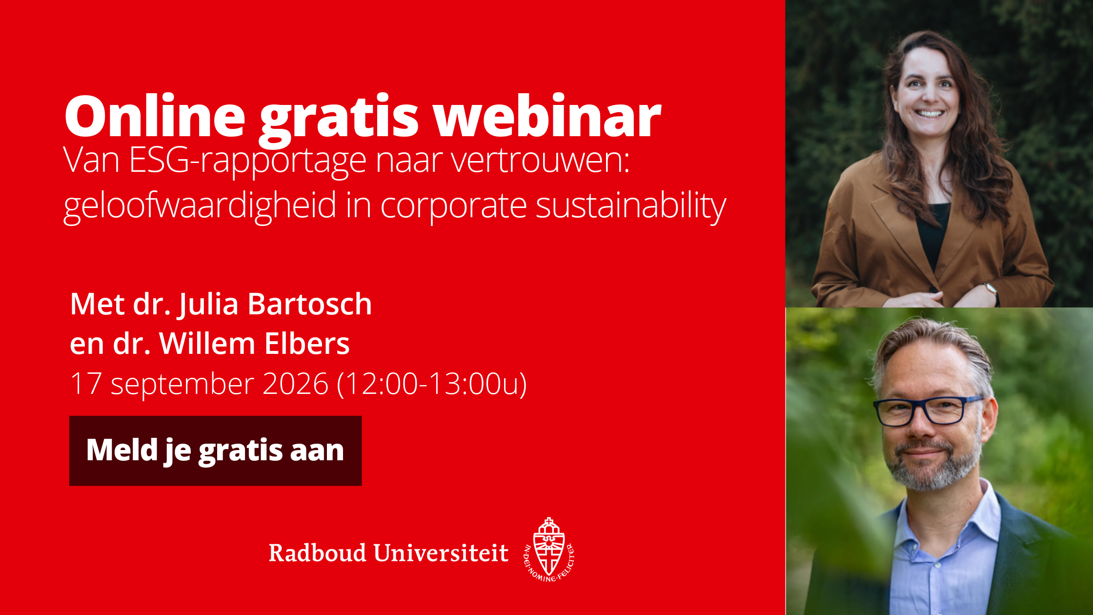 Inspiratiewebinar: Van ESG-rapportage naar vertrouwen: geloofwaardigheid in corporate sustainability