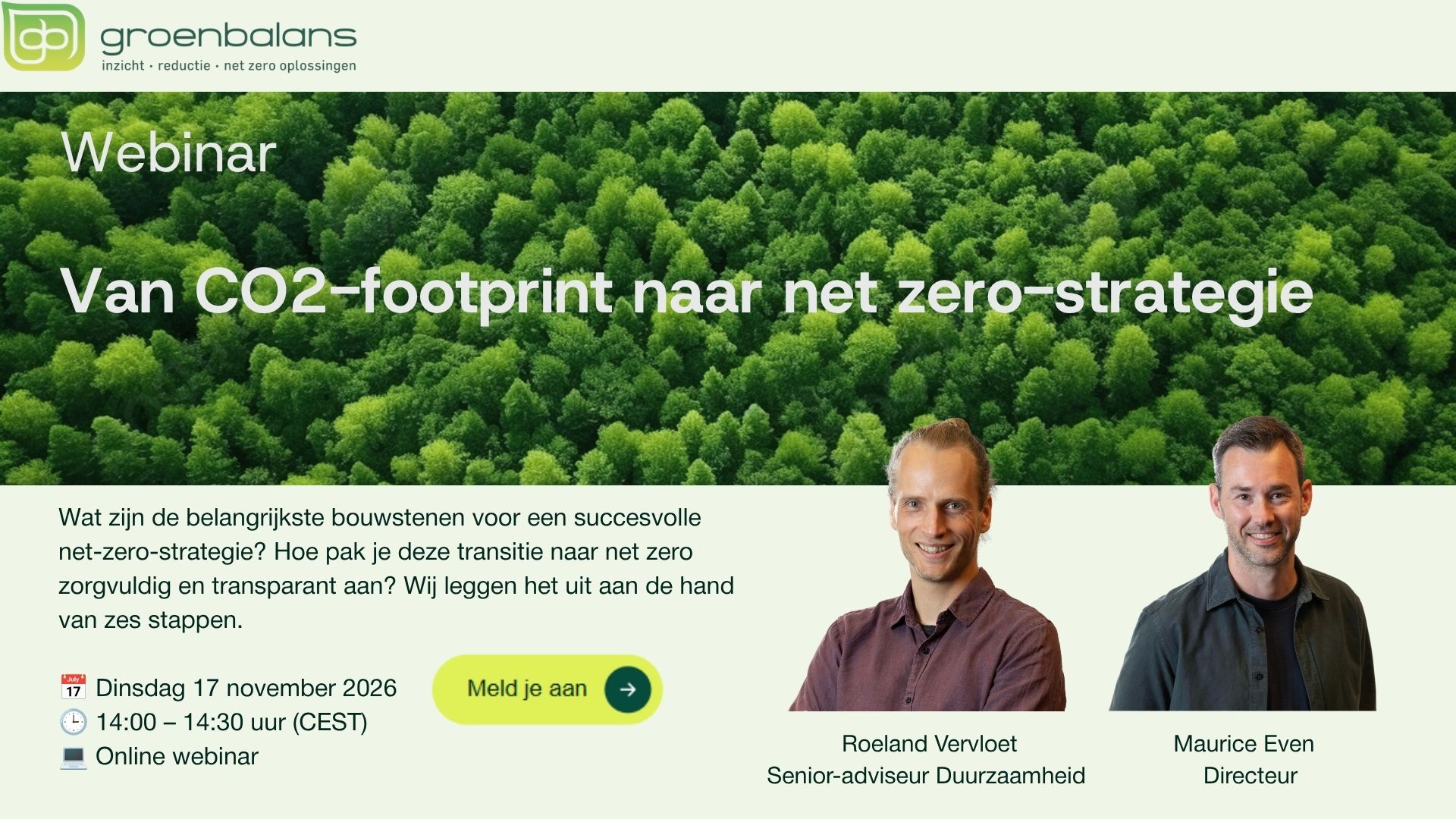 Webinar 'Van CO2-footprint naar net zero-strategie'