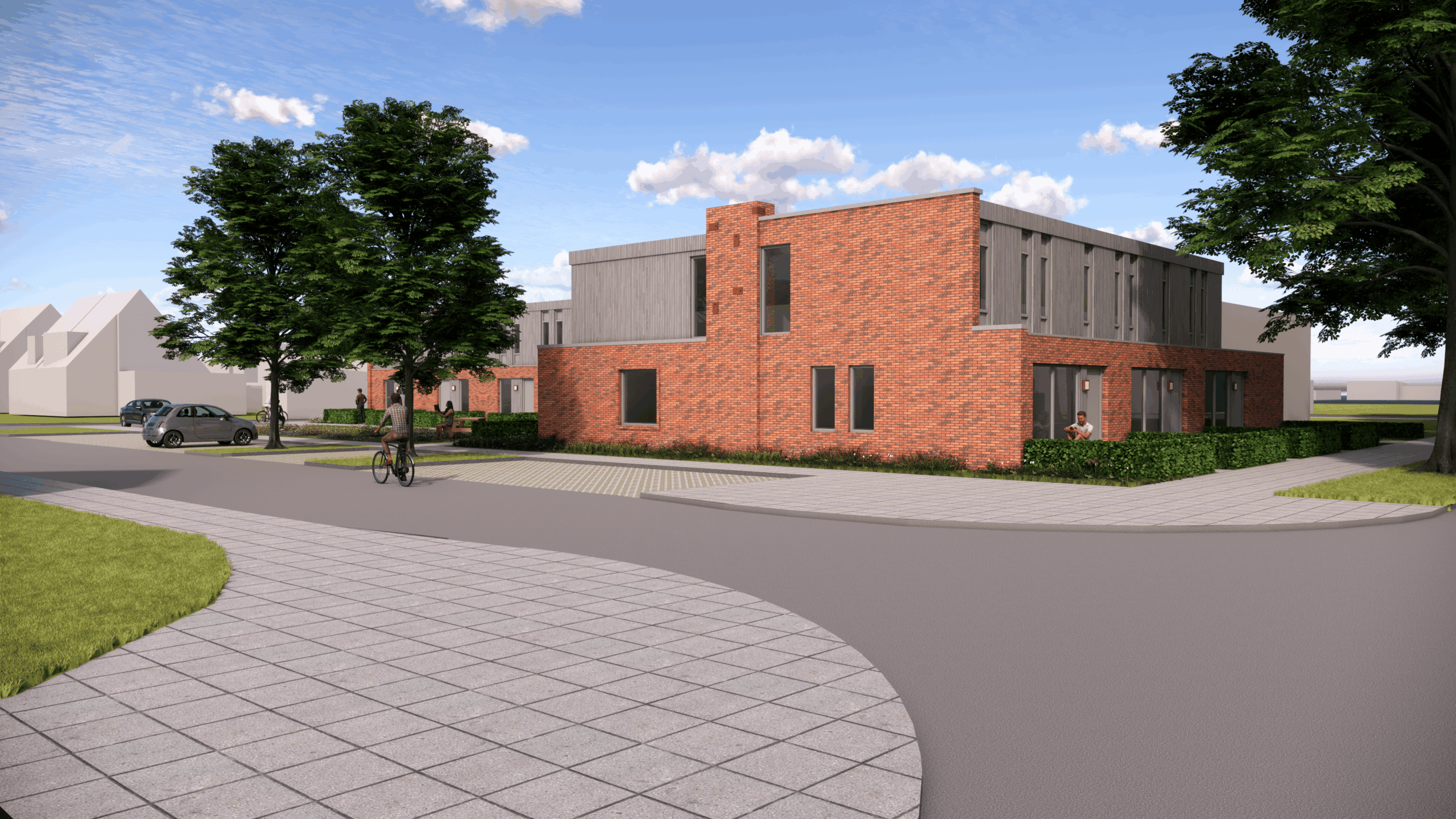 De Bouwvereniging geeft bakstenen uit Dokkum tweede leven in Harlingen